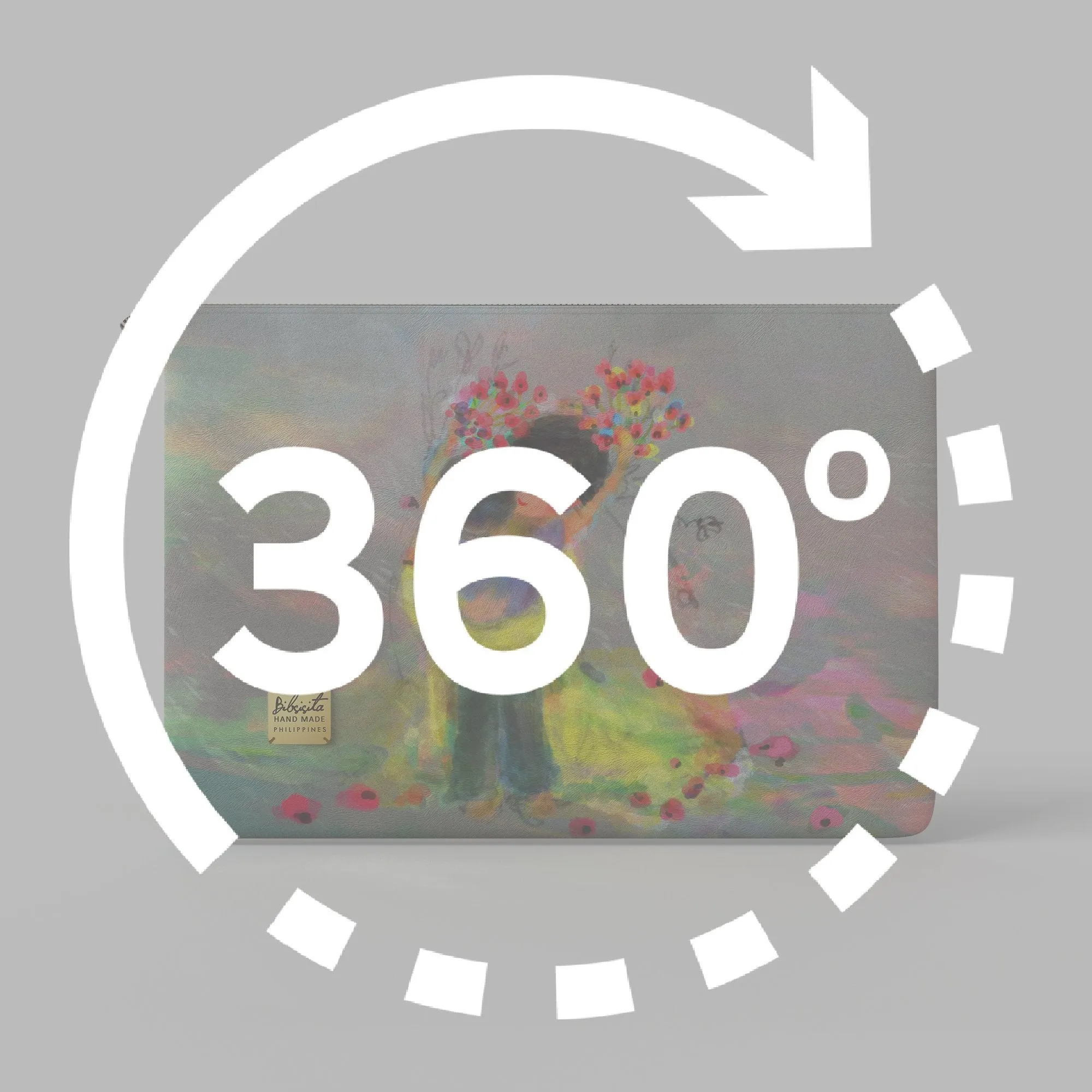 Bibsisita Clutch Bag- I Love You More Than All The Flowers In The World