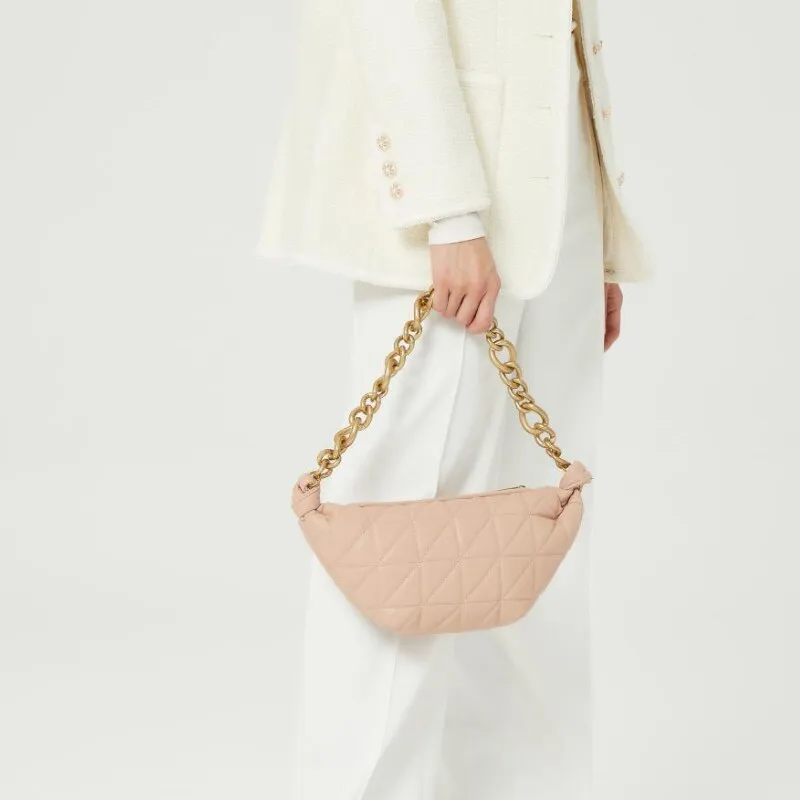 Christmas Gift Designer Soft Leather Bags Women 2021 Fashion Grid Chains Ladies Shoulder Bag Cute Winter Female Hobo Purses and Handbags Dating