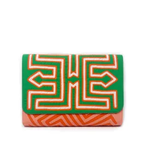 Clementine Medium Kuna Clutch