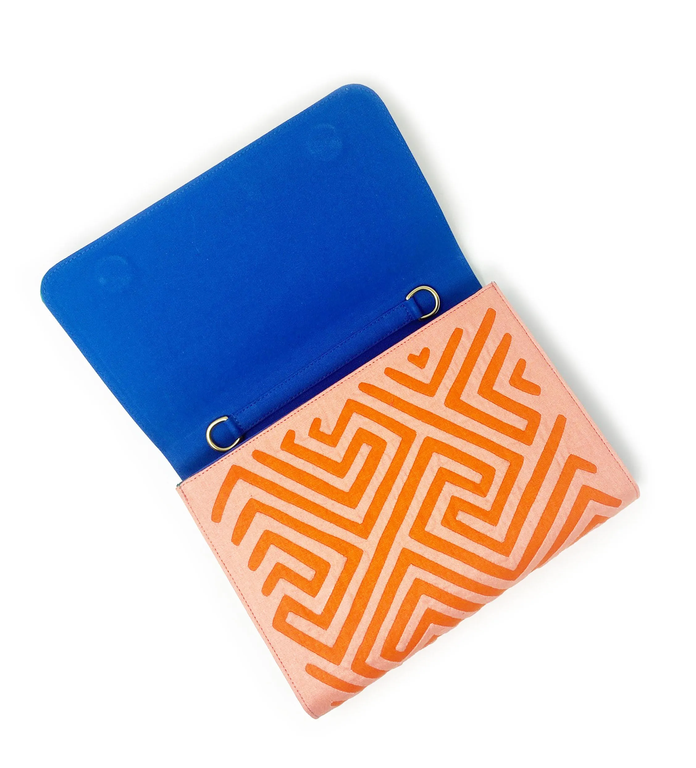 Clementine Medium Kuna Clutch