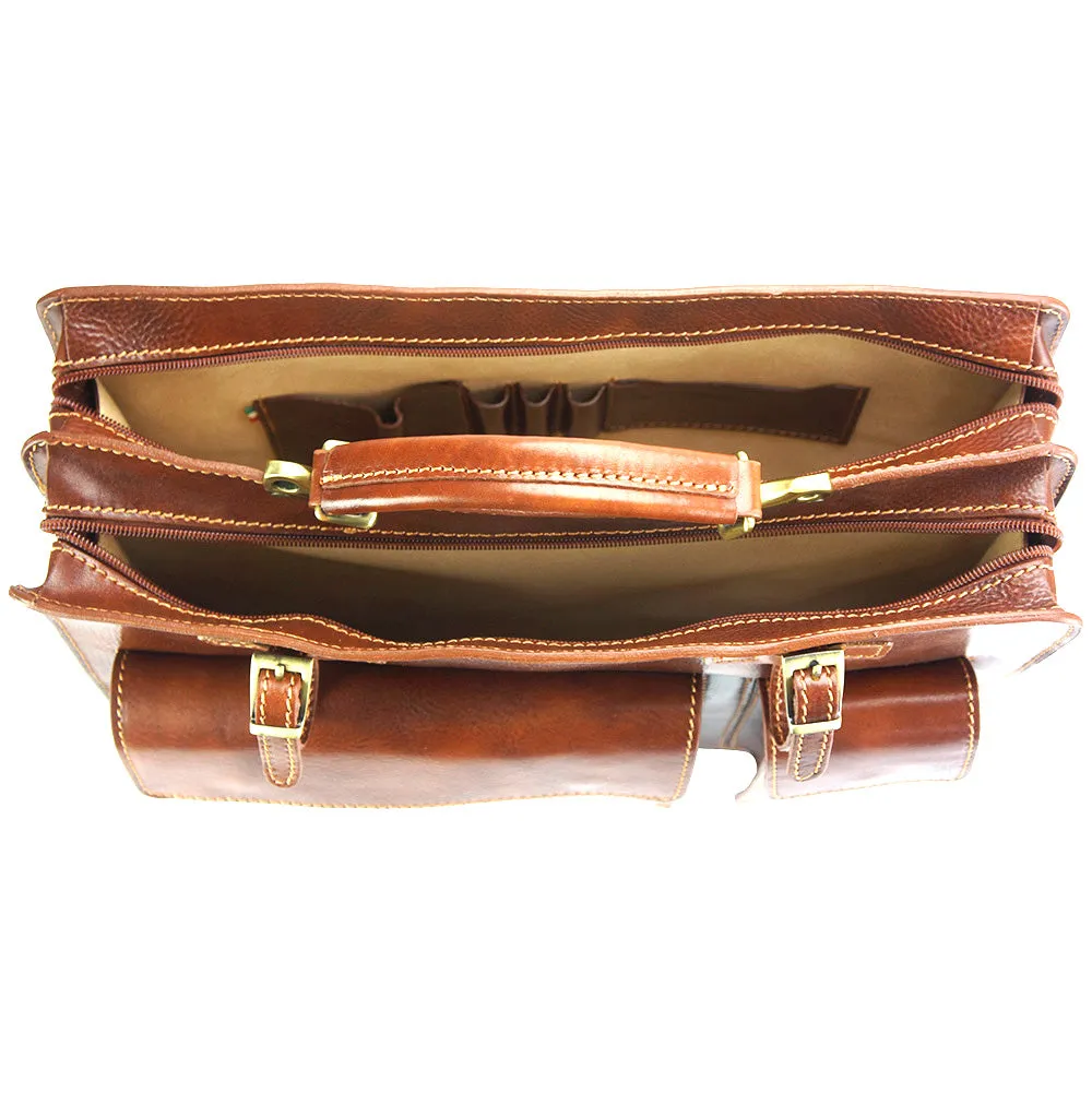 Daniele GM leather briecase