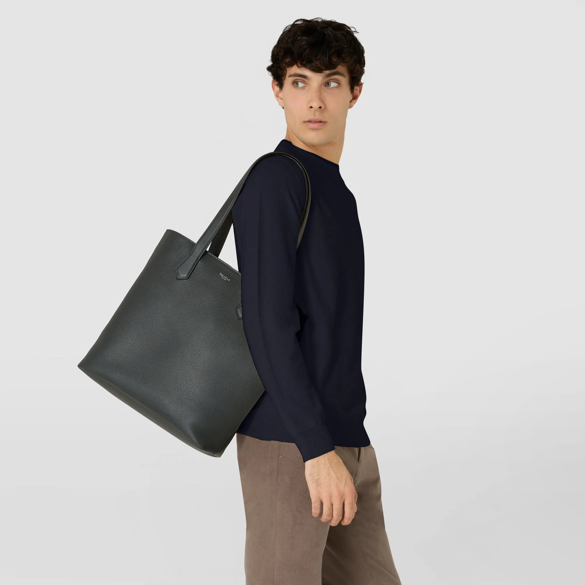 DAY TOTE BAG IN CACHEMIRE LEATHER