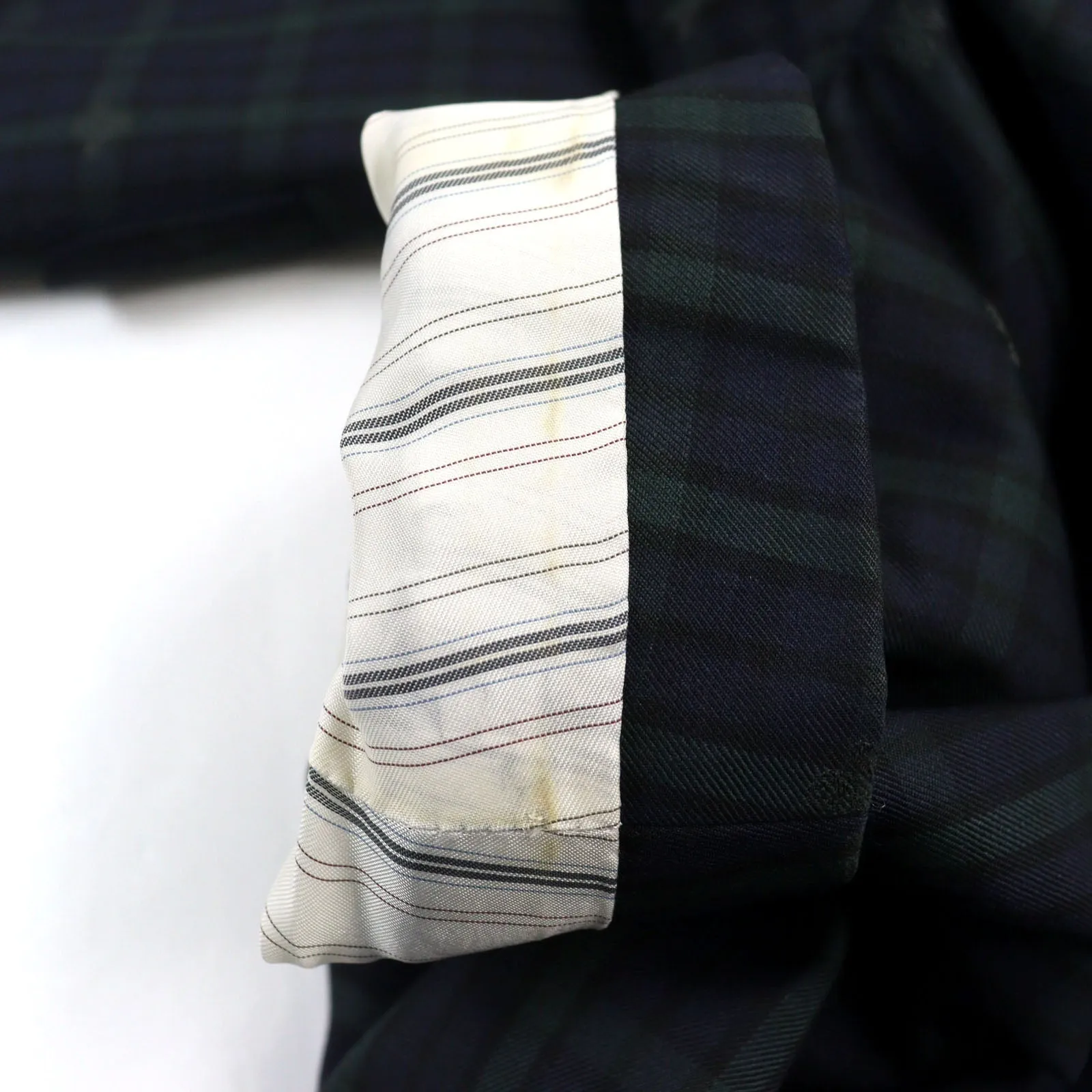 GUCCI tailored jacket 473215 wool Navy Green Check Pattern