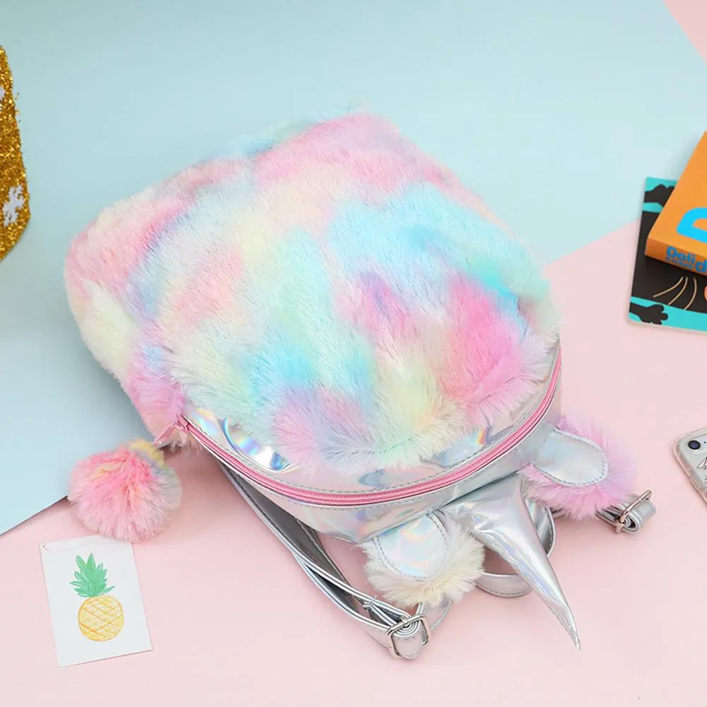 Kids Soft Tie-Dye Unicorn Backpack