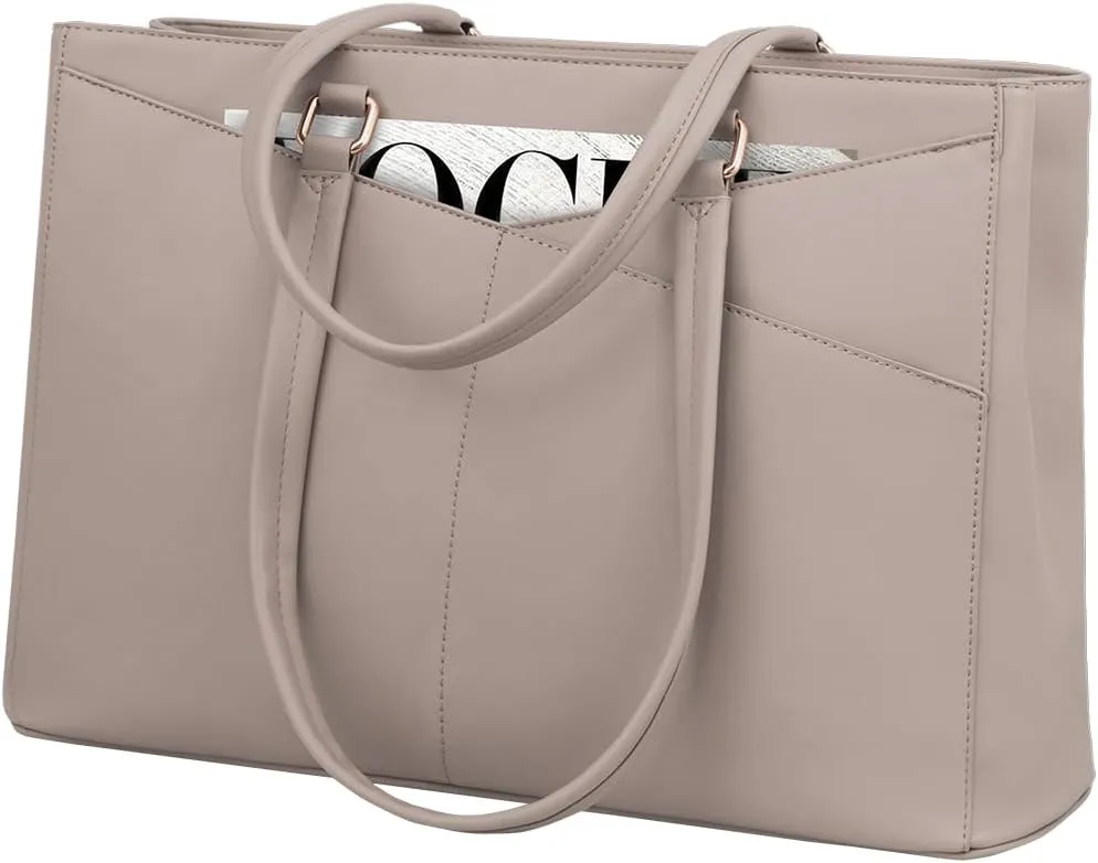 LOVEVOOK Laptop Tote Bag for Women, Office Work Bag Briefcase fit for 15.6 inch Laptop, Large Capacity Teacher Computer Bag Handbag