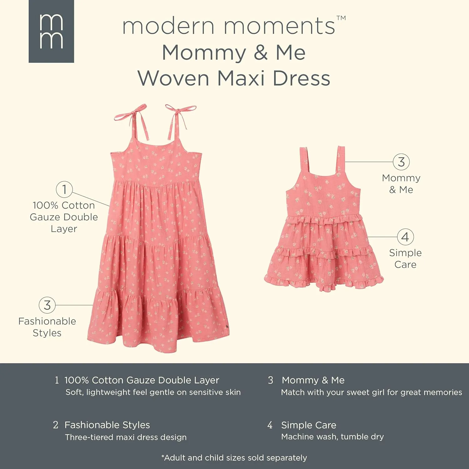 Modern Moments by Gerber Mommy and Me Gauze Dresses