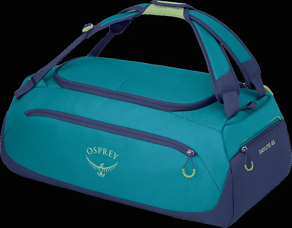 Osprey Daylite Duffel 45 Blue Spikemoss/Alkaline | Buy Osprey Daylite Duffel 45 Blue Spikemoss/Alkaline here | Outnorth
