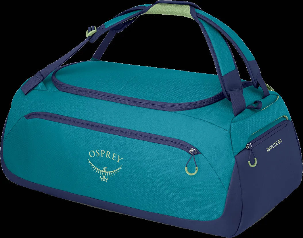 Osprey Daylite Duffel 60 Blue Spikemoss/Alkaline | Buy Osprey Daylite Duffel 60 Blue Spikemoss/Alkaline here | Outnorth