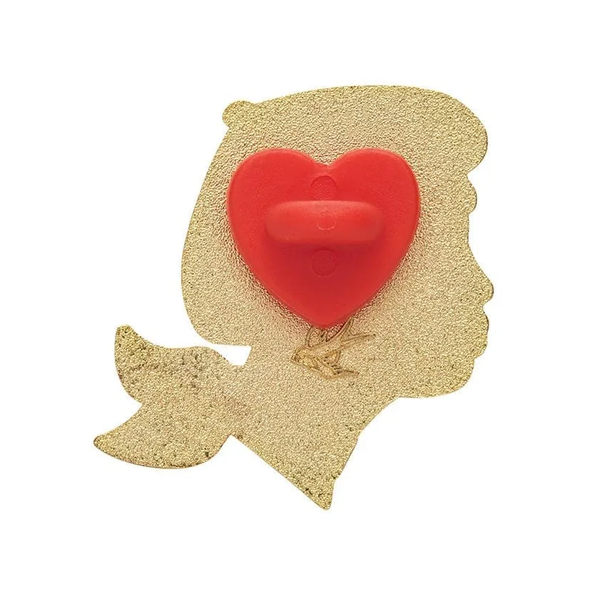 Tres Chic Enamel Pin in Red