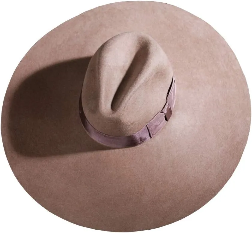 Unisex Modern Chic Classic Style Floppy Wide Brim Fedora Hat